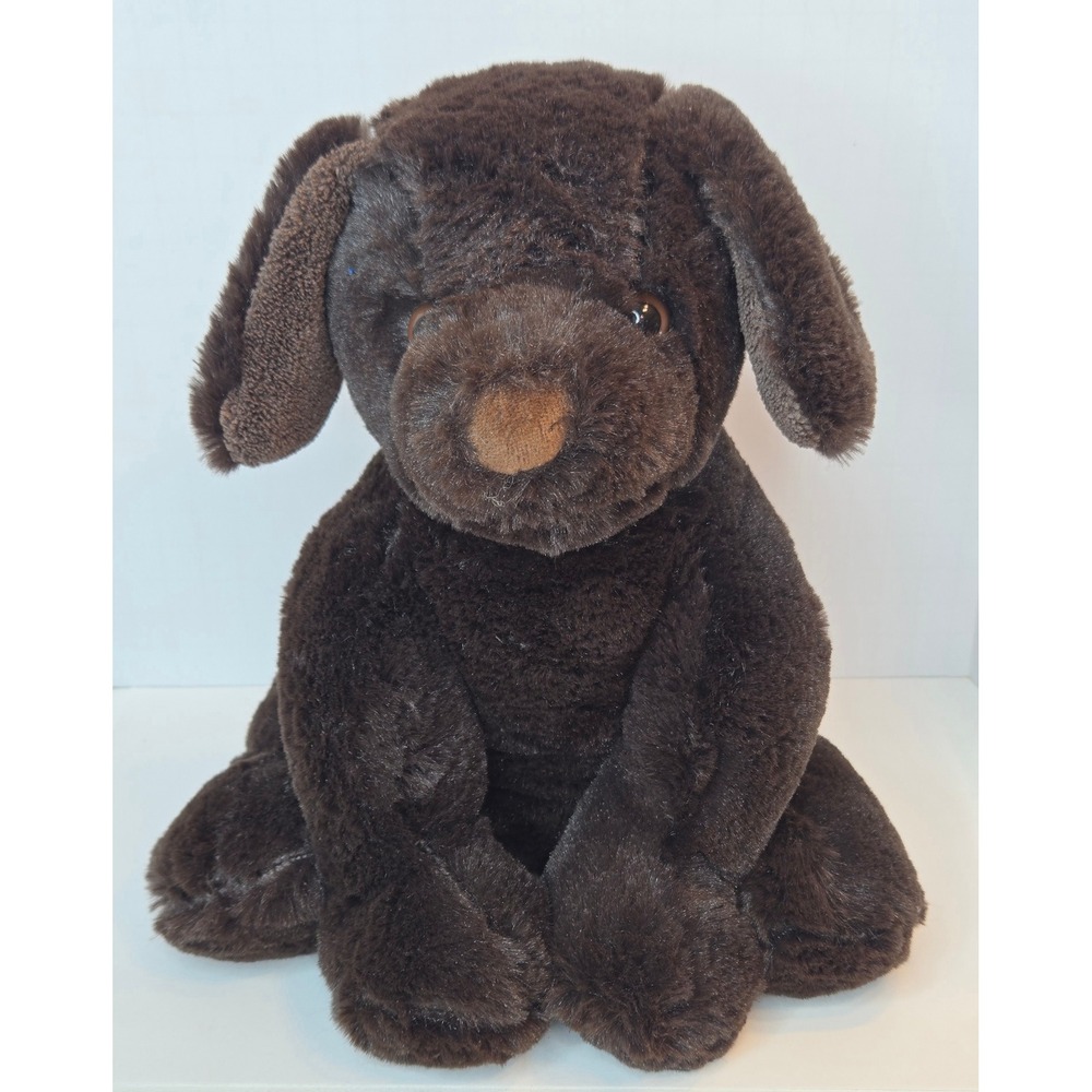 Brookstone N•A•P NAP Chocolate Brown Lab Puppy Dog Plush Stuffed Animal 8 Inch